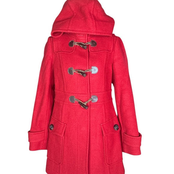 Burberry toggle  Red Toggle Coat - Picture 1 of 4